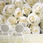 Miniatura fototapety Biała Róża we wnętrzu kuchni
