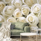 Miniatura fototapety Biała Róża we wnętrzu salonu