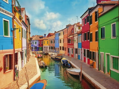 Fototapeta Kolorowe domy w Wenecji
