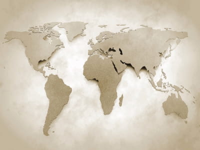 Fototapeta Mapa świata 3D