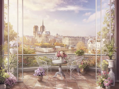 Fototapeta Balkon w Paryżu