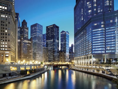 Fototapeta Wieczorne światła Chicago