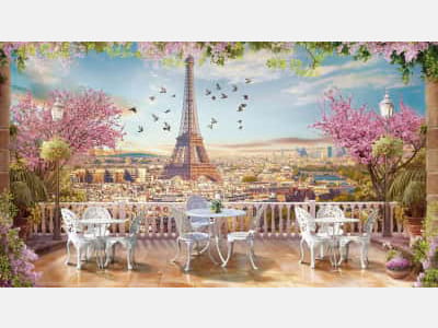 Fototapeta Panorama na Paryż