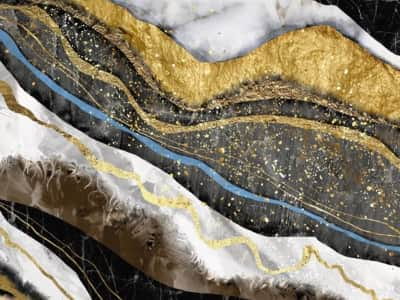 Fototapeta Marmur z żyłami złota