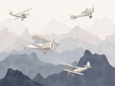 Fototapeta Samoloty nad górami