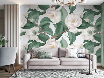 Fototapeta Białe kwiaty - mojatapeta.pl Fototapeta Białe kwiaty - mojatapeta.pl