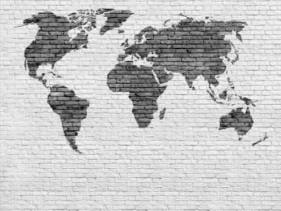 Fototapeta Abstrakcyjna Mapa świata