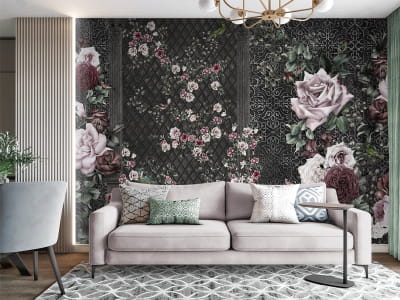 Fototapeta Ogród kwitnących róż - mojatapeta.pl Fototapeta Ogród kwitnących róż - mojatapeta.pl