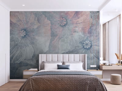 Fototapeta Niebieskie maki, rysunek - mojatapeta.pl Fototapeta Niebieskie maki, rysunek - mojatapeta.pl