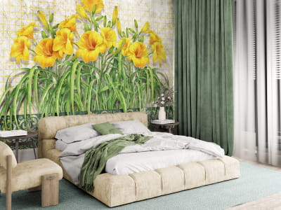 Fototapeta Żółte lilie - mojatapeta.pl Fototapeta Żółte lilie - mojatapeta.pl