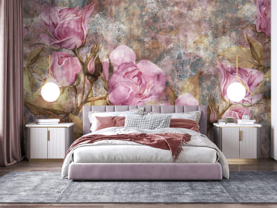 Fototapeta Różowe róże, akwarela - mojatapeta.pl Fototapeta Różowe róże, akwarela - mojatapeta.pl