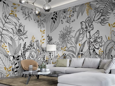 Fototapeta Duże kwiaty, grafika - mojatapeta.pl Fototapeta Duże kwiaty, grafika - mojatapeta.pl