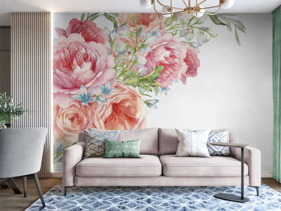 Fototapeta Delikatne kwiaty, akwarela - mojatapeta.pl Fototapeta Delikatne kwiaty, akwarela - mojatapeta.pl