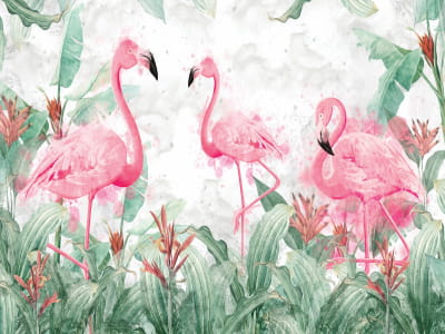 Fototapeta Śliczne flamingi