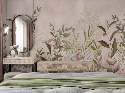 Fototapeta Pastelowe liście - mojatapeta.pl Fototapeta Pastelowe liście - mojatapeta.pl