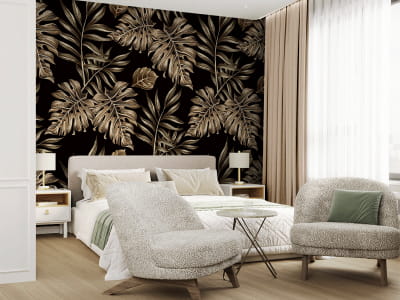 Fototapeta Złote liście tropików - mojatapeta.pl Fototapeta Złote liście tropików - mojatapeta.pl
