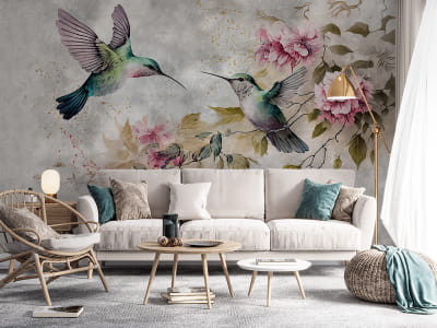 Fototapeta Najpiękniejsze kolibry na jasnym tle - mojatapeta.pl Fototapeta Najpiękniejsze kolibry na jasnym tle - mojatapeta.pl