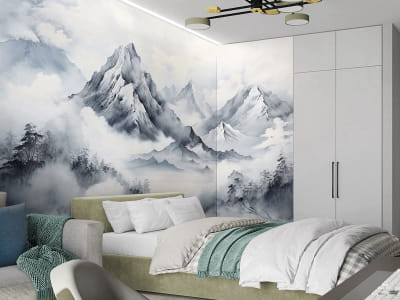 Fototapeta Akwarela zimy