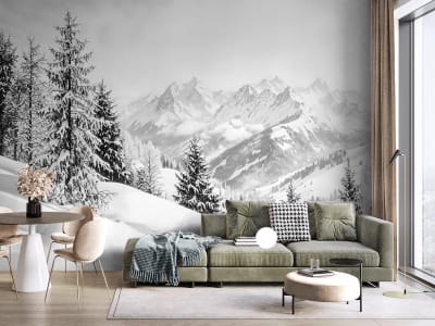 Fototapeta Zima w górach