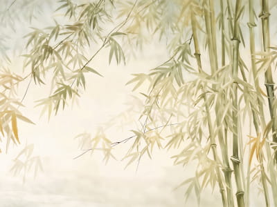 Fototapeta Słoneczny las bambusowy