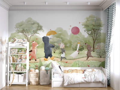 Fototapeta Podróż zwierząt na herbatę