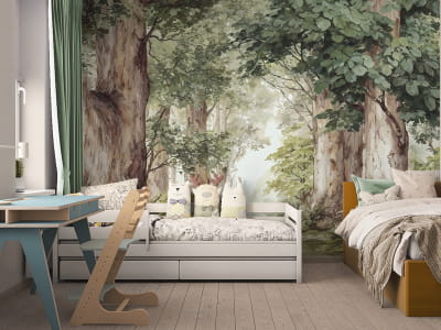 Fototapeta Światło między drzewami