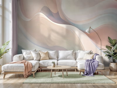Fototapeta Miękkie kolorowe fale