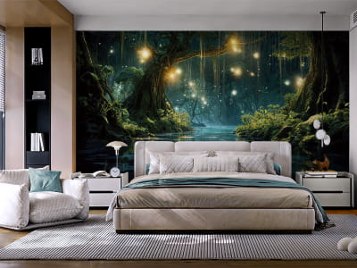 Fototapeta Świetliki Magicznego Lasu - mojatapeta.pl Fototapeta Świetliki Magicznego Lasu - mojatapeta.pl
