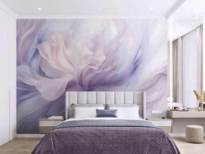 Fototapeta Fioletowy kwiat akwarelowy - mojatapeta.pl