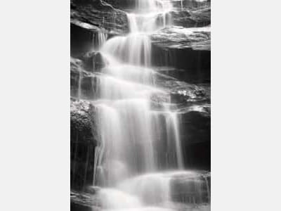 Fototapeta Czarno-biały wodospad