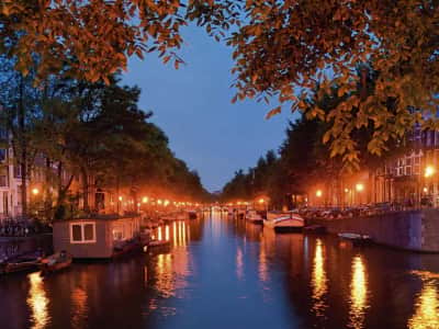 Fototapeta Kanał w Amsterdamie