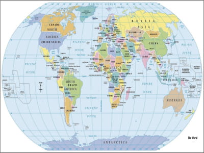Fototapeta Mapa globu