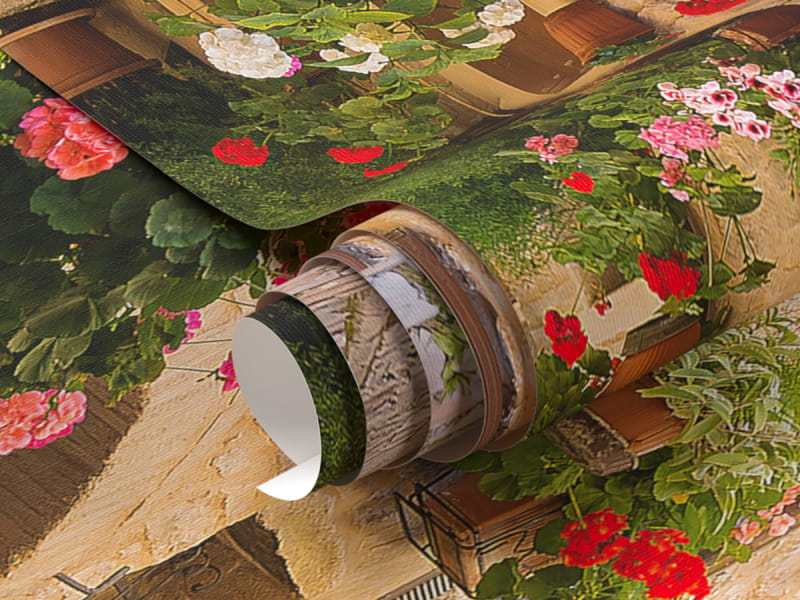 Fototapeta Ulica kwiatowa fragment #1