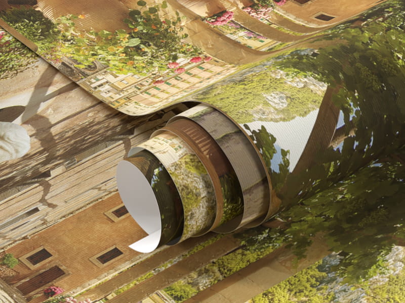 Fototapeta Włoskie podwórko fragment #1