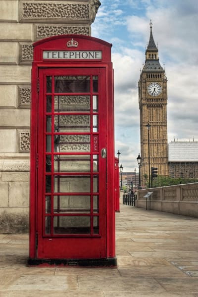 Fototapeta Czerwona budka w Londynie