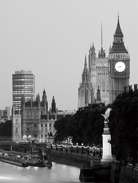 Fototapeta Londyn czarno-biały