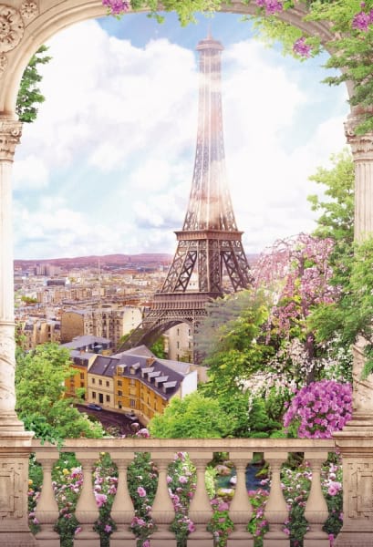 Fototapeta Balkon z widokiem na Paryż