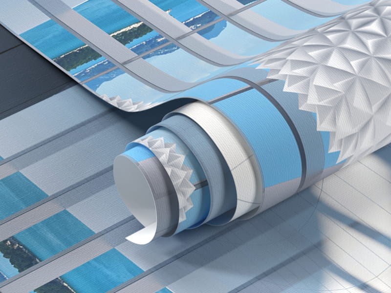 Fototapeta Ostre kule w korytarzu fragment #1