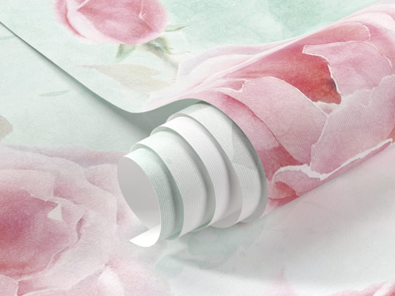 Fototapeta Róże w porannym ogrodzie fragment #1