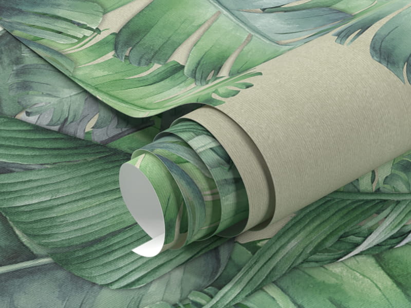 Fototapeta Długie liście bananowca fragment #1