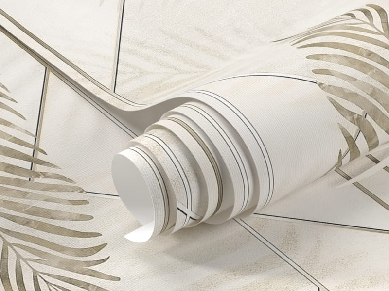 Fototapeta Tropikalne witraże fragment #1