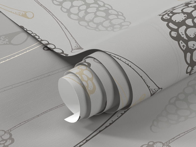 Fototapeta Srebrzyste kwiaty fragment #1