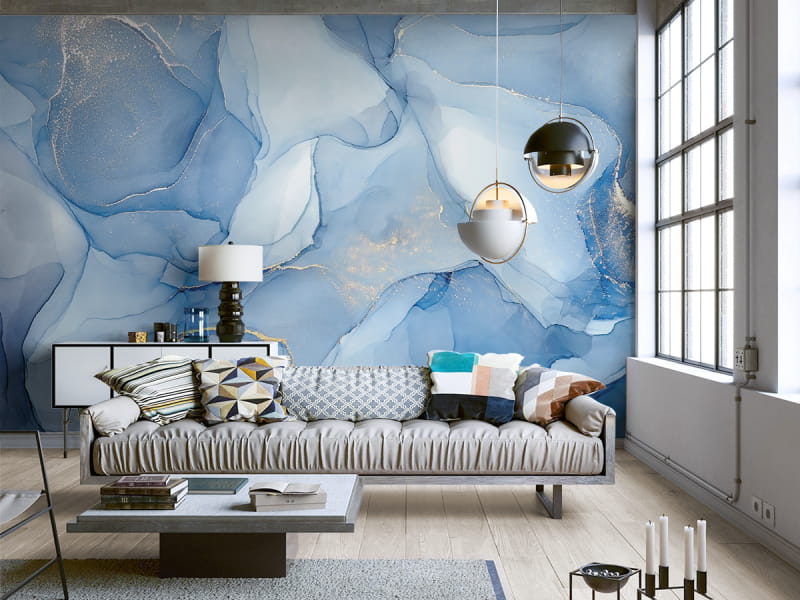 Fototapeta Świt świt we wnętrzu salonu