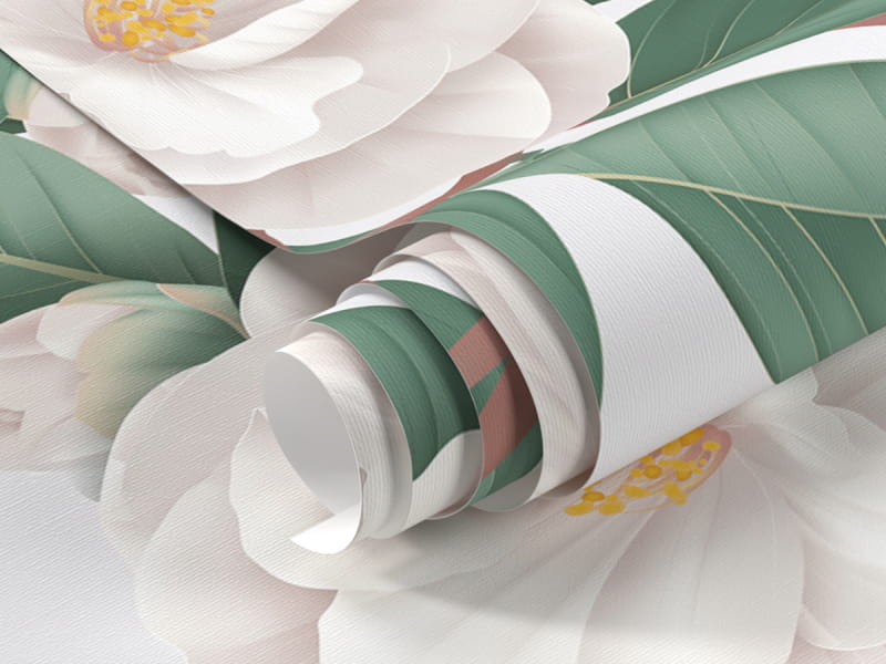 Fototapeta Białe kwiaty fragment #1