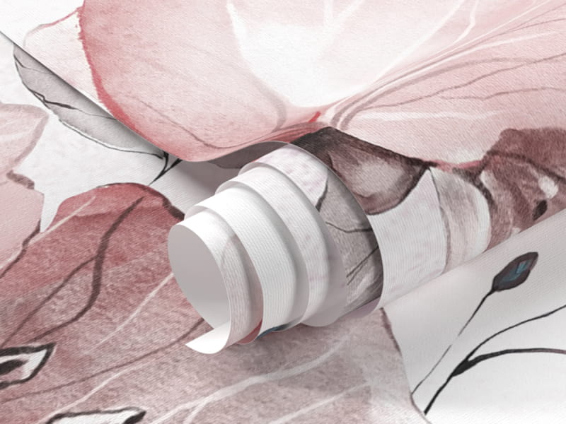 Fototapeta Kwiaty akwarela  fragment #1