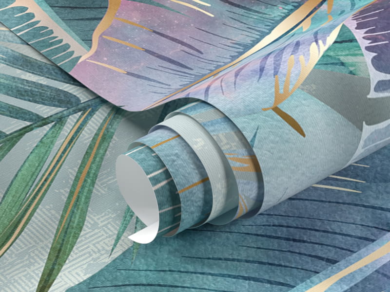 Fototapeta Nieodpartym tropikalnym liściom fragment #1