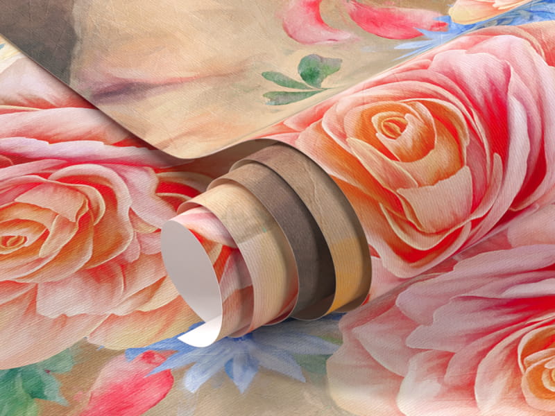 Fototapeta Ogromny wieniec z kwiatów fragment #1