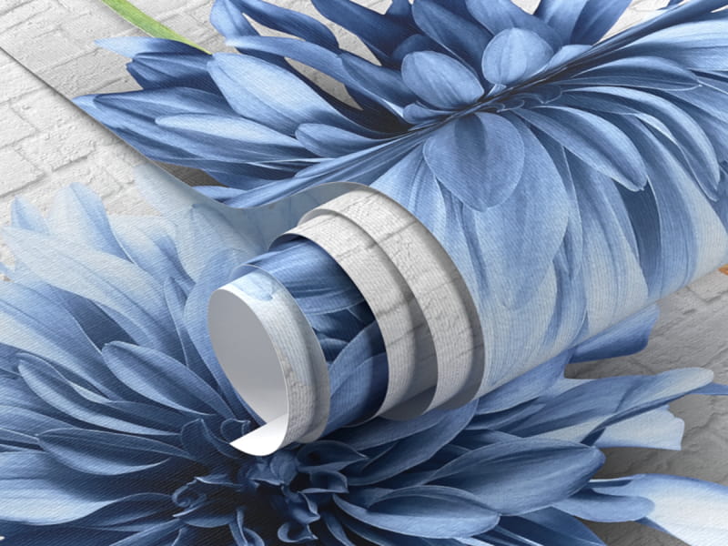 Fototapeta Różnorodne kwiaty 3D fragment #1