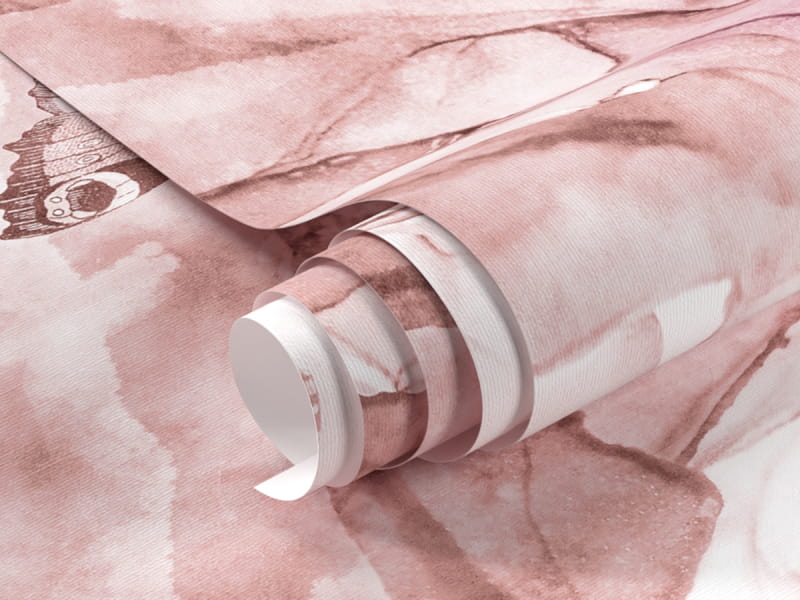 Fototapeta Motyle nad różowym morzem fragment #1