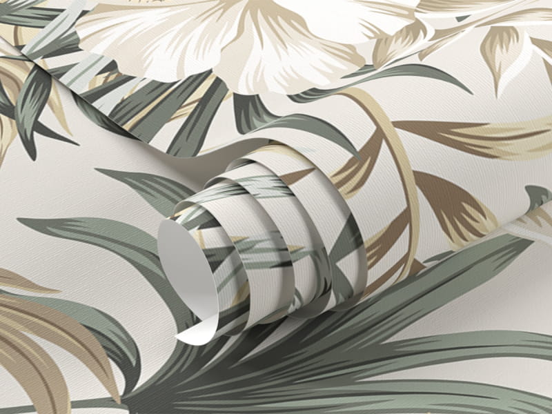 Fototapeta Chiński hibiskus w liściach fragment #1